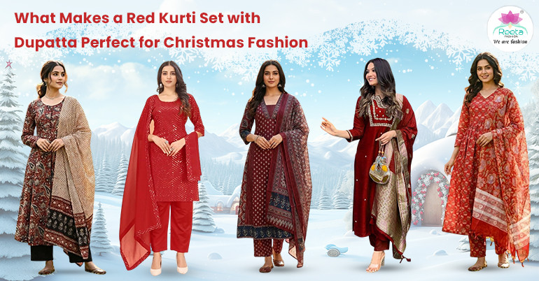 What Makes a Red Kurti Set with Dupatta Perfect for Christmas Fashion